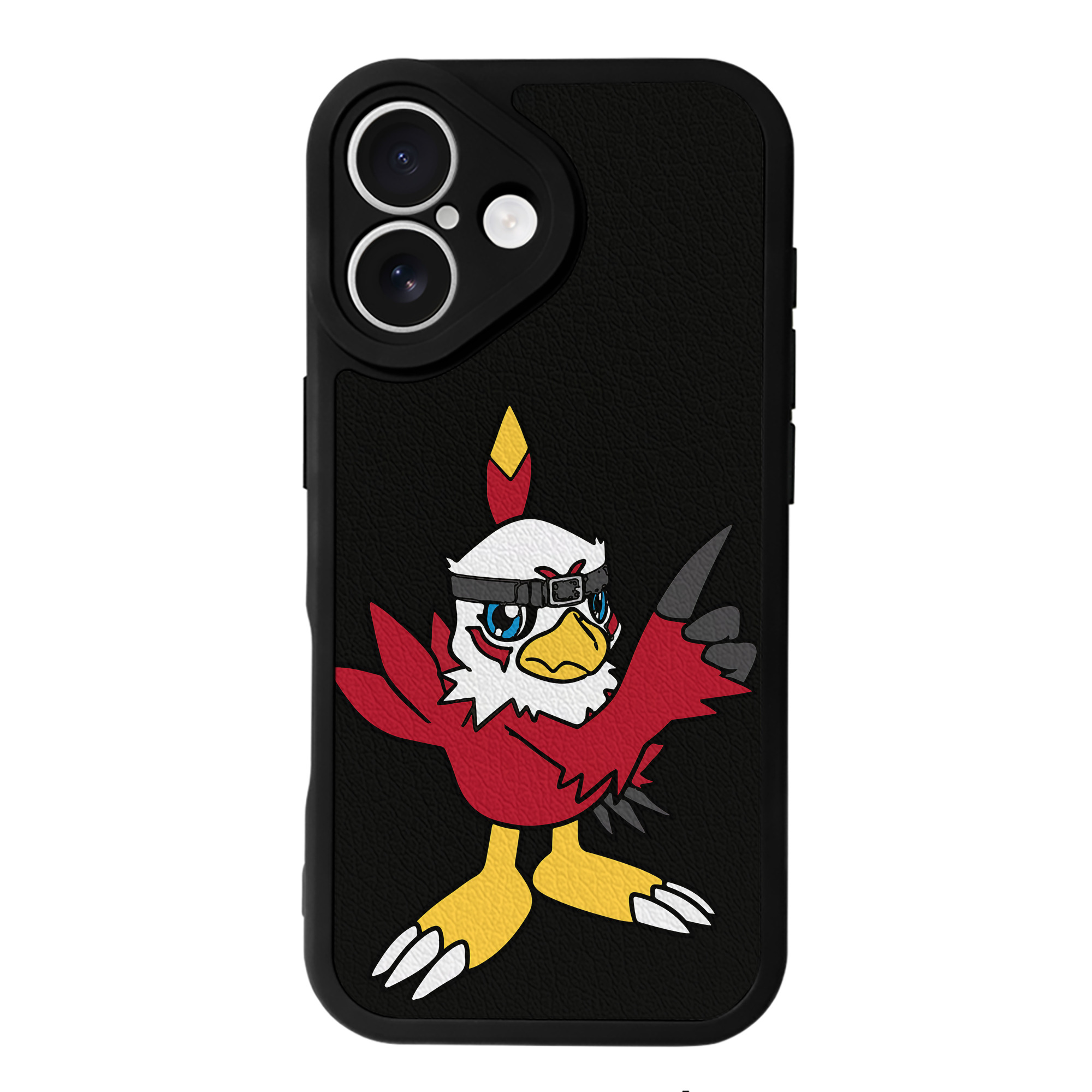 （画像用） Digimon デジタルモンスター/デジモン 【iPhone 16シリーズ対応】シリコンスマホケース（レザー調） 材質：シリコン